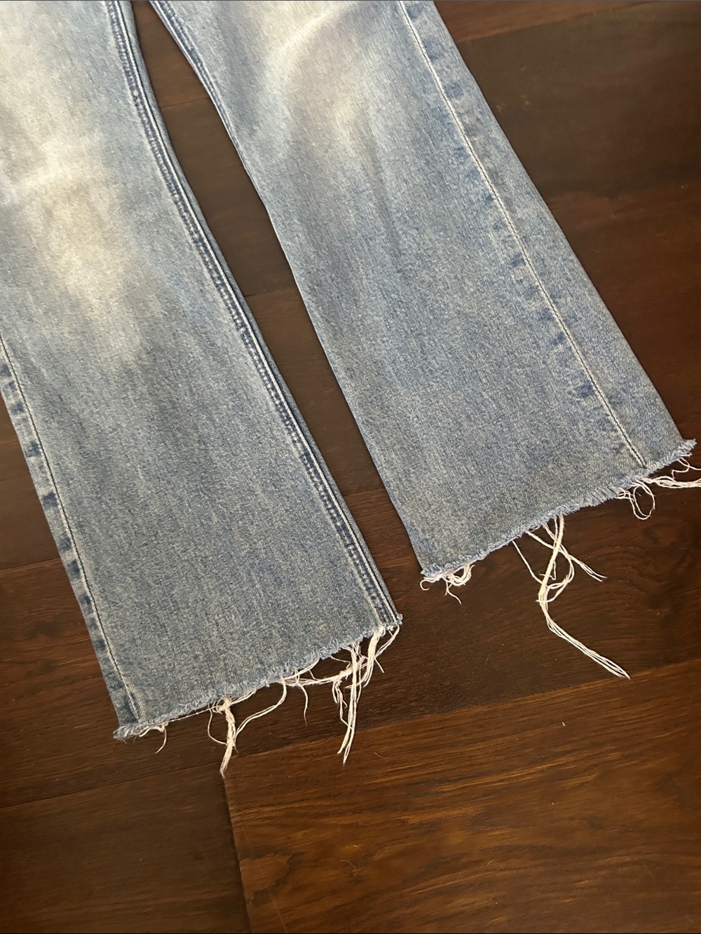 MOTHER DENIM THE TRIPPER FLOOD FRAY LEFT IN THE DUST sz 27 - Picture 10 of 11